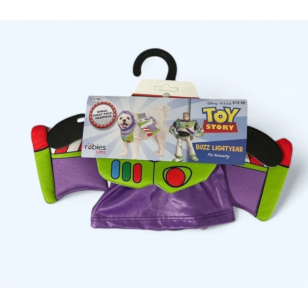 Pixar Toy Story Buzz Lightyear Dog Pet Halloween Costume Apparel Size S-M‎ New
